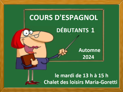 COURS D'ESPAGNOL - DÉBUTANT 1